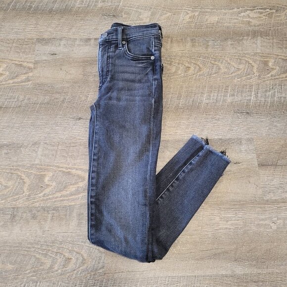 DENIM FORUM | Aritzia The Nico Mid Rise Skinny Crop Denim Jeans | Sz. 24 - Picture 1 of 8